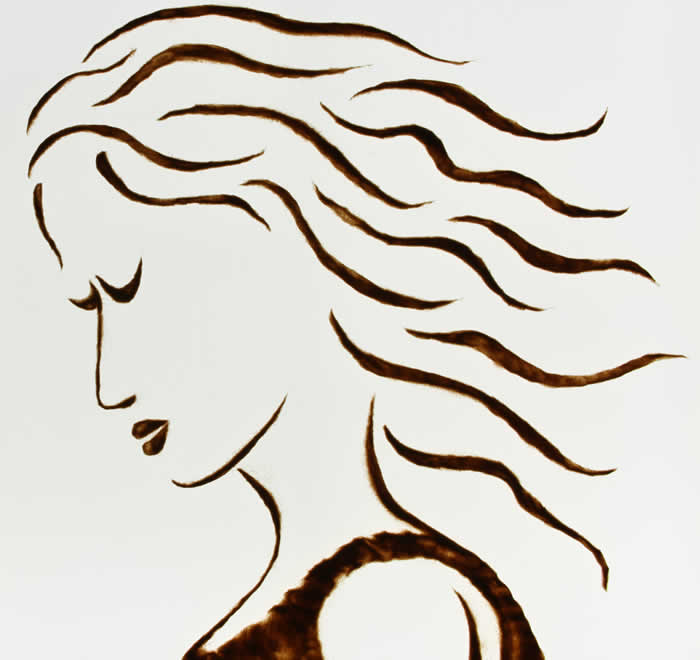Live sand art David Myriam