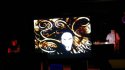 Sand Artist during concert, Festival Avallon