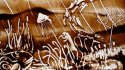 Sand Art during concert, Festival Avallon