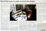 Article "Le Crestois" du 28 oct. 2016, sur David Myriam et dessin sur sable {JPEG}