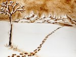 2010 - Dessin sur sable pour un concert symphonique, Debussy {JPEG}