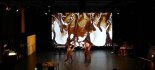 2015 : : Dessin sur sable en direct : : répétitions pour Théâtre