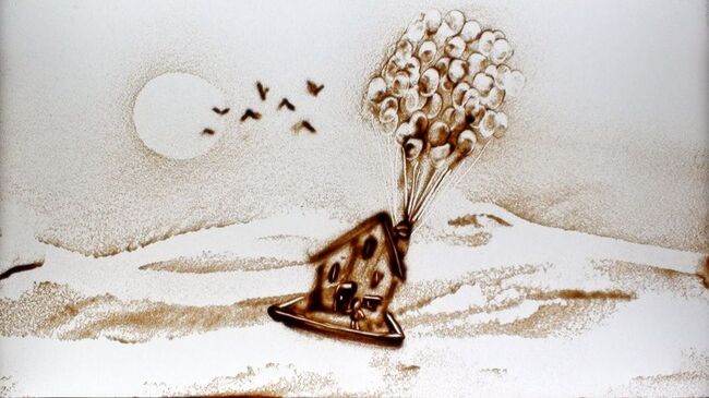  Performance sable pour concert de piano, Suisse, 2023