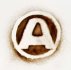 Logo Aixam, dessin sur sable