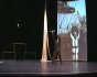 2010 - Live sand drawing for the play "Cet animal qui nous regarde"
